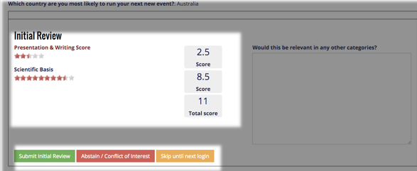 Reviewerscoring