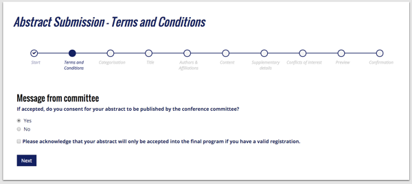 submission terms and conditions
