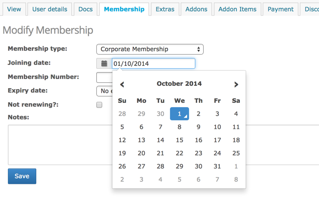 Adjust membership expiry