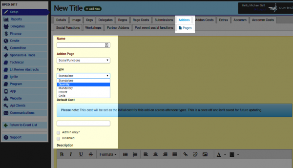 addons-screen